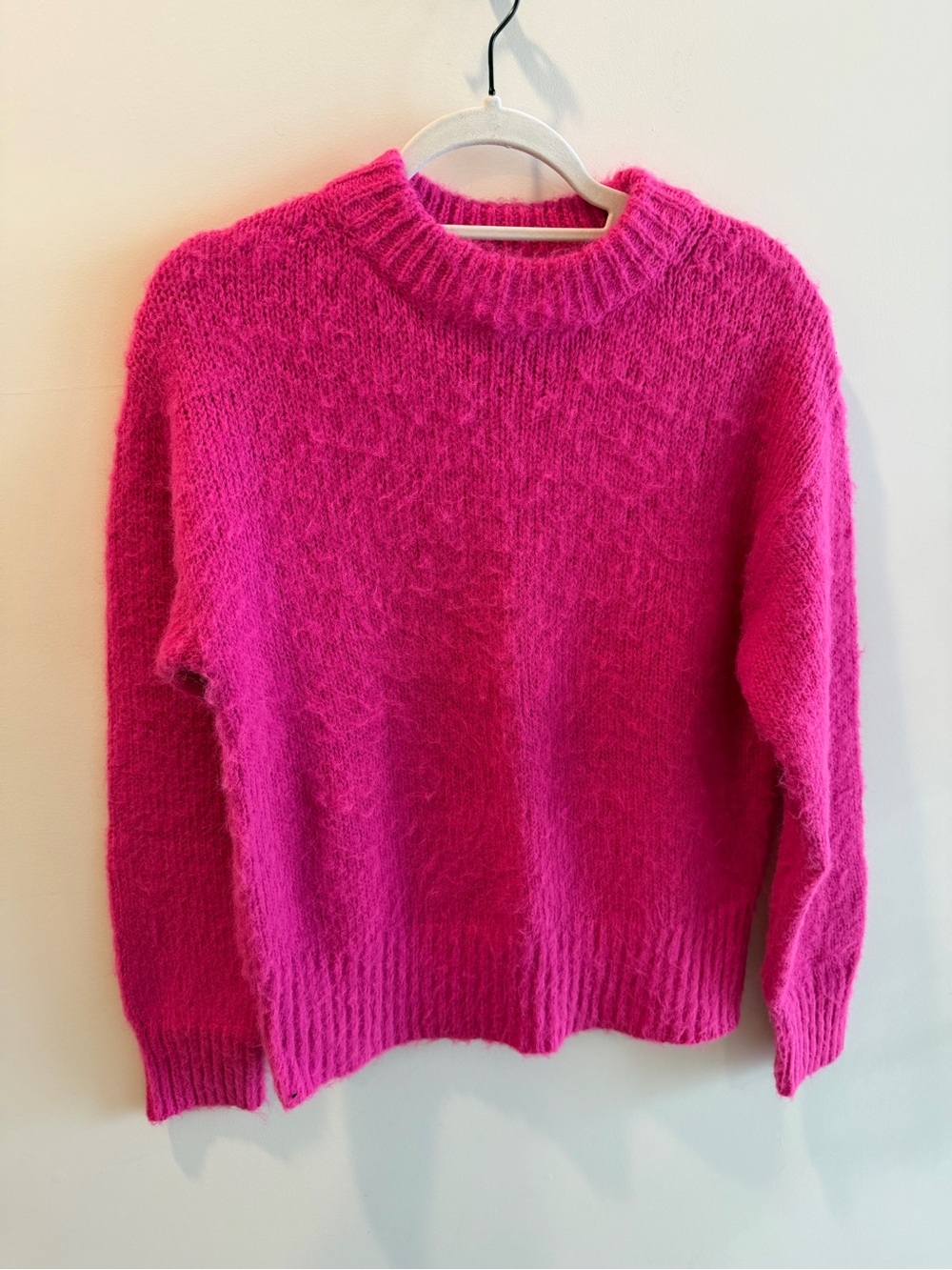 A New Day Pink Fuzzy Sweater - Size S/M